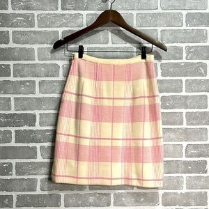 Marco Polo | Vintage | Pink Plaid Women's Skirt | Size 10 | 100% Wool | Rare‎